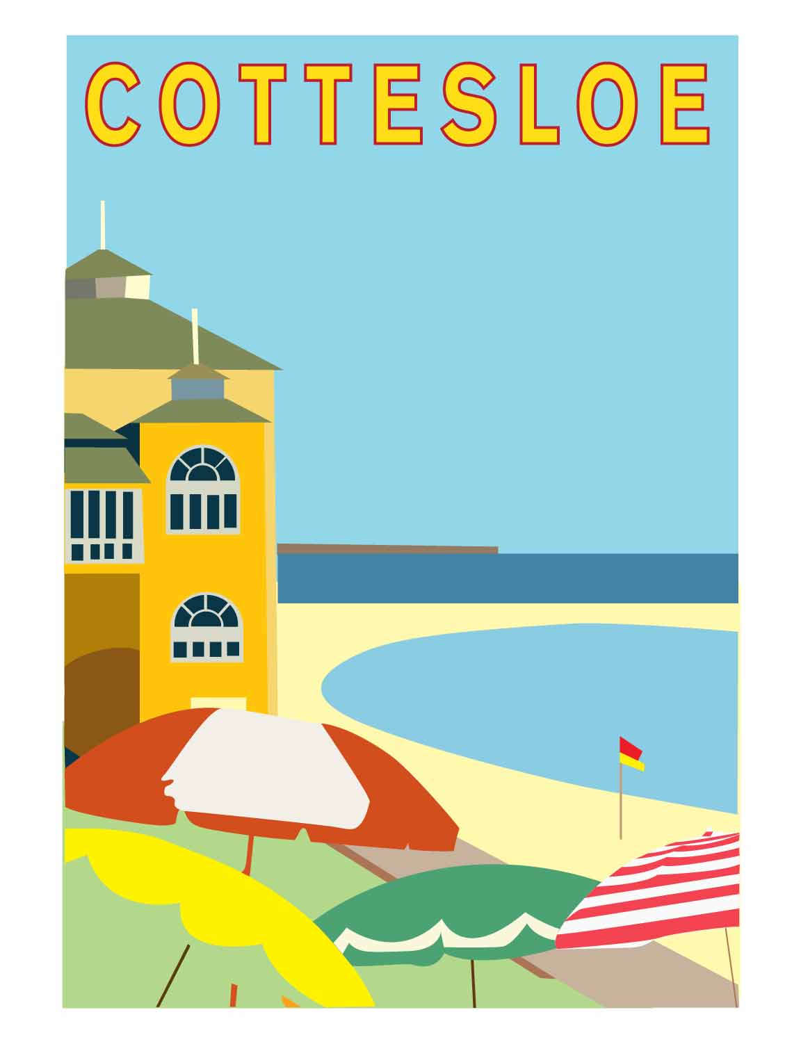 Final version - Cottesloe poster reproduction - image 2 - student project