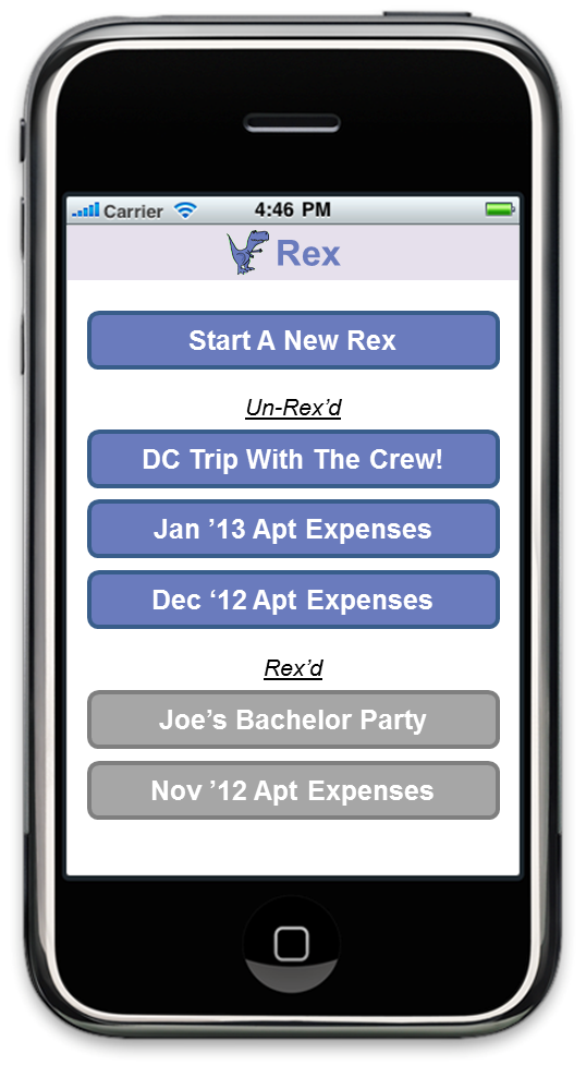 Rex - the expense reconciliation app! - image 1 - student project