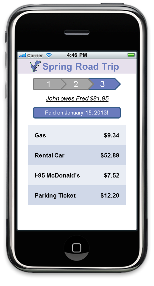 Rex - the expense reconciliation app! - image 5 - student project