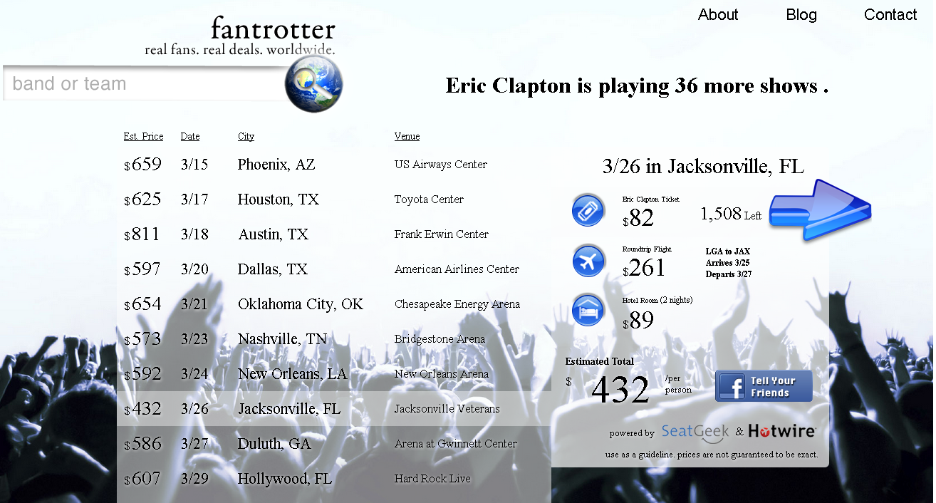 FanTrotter.com - image 1 - student project