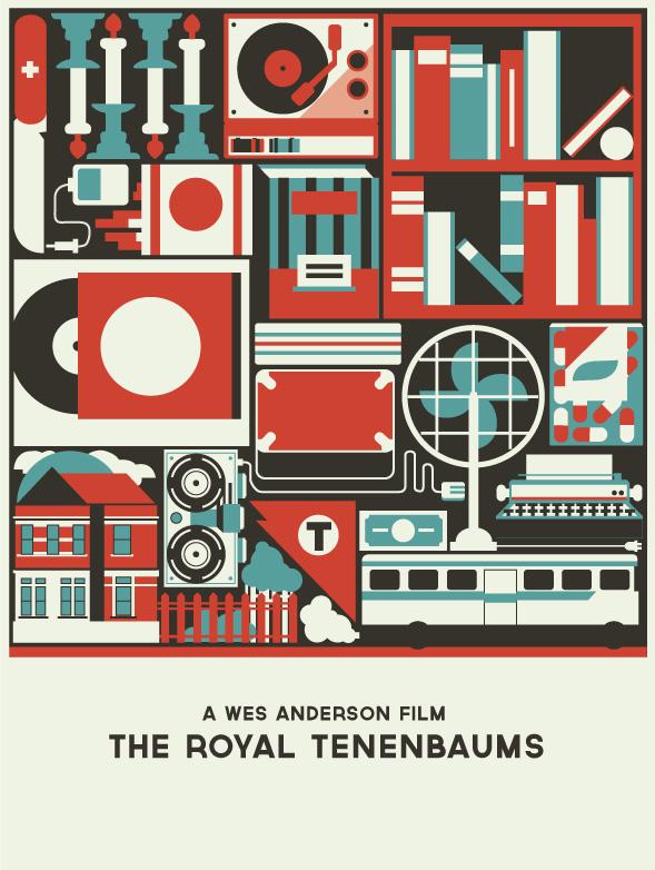 Royal Tenenbaums Movie Poster - image 2 - student project