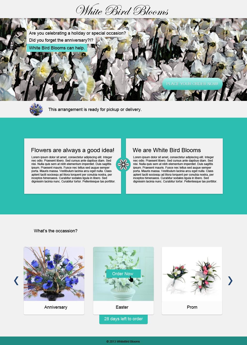 White Bird Blooms - image 1 - student project