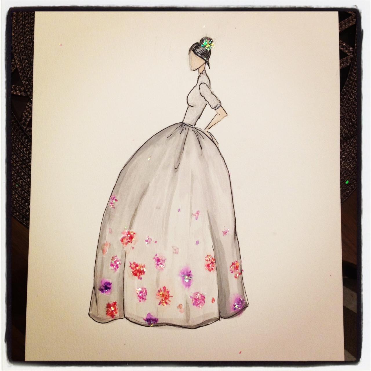 FINAL ~ EMBELLISHED ~ WATERCOLOR ~ SKETCHES ~ Feminine Ways - image 15 - student project