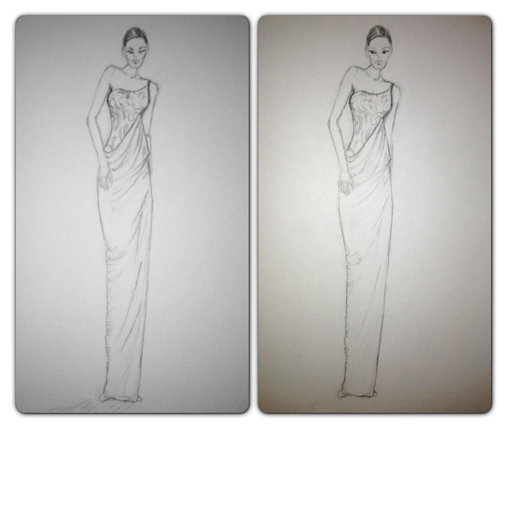 FINAL ~ EMBELLISHED ~ WATERCOLOR ~ SKETCHES ~ Feminine Ways - image 23 - student project