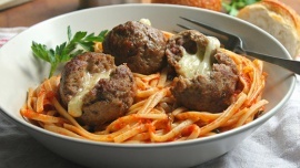 Marina McGowan - Pepper Jack Cheese Stuffed Meatballs