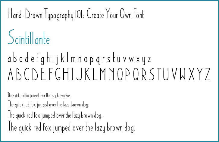 Hand-Drawn Typography - image 3 - student project