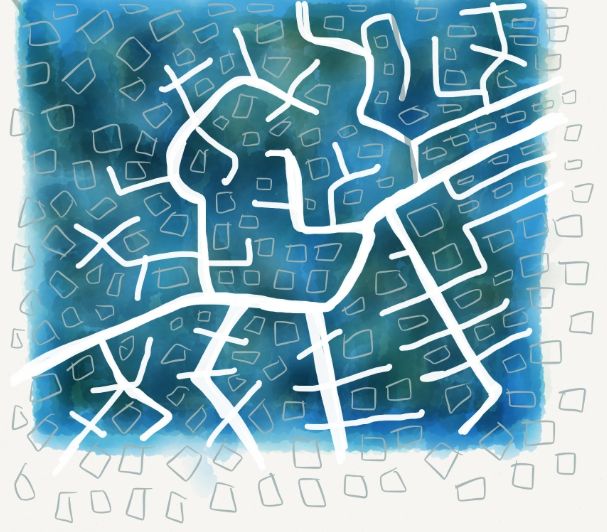 Mixed Media Map of Maui - image 1 - student project