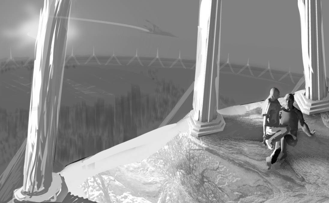 Hadrion's Lover - Book Cover Rough - image 1 - student project