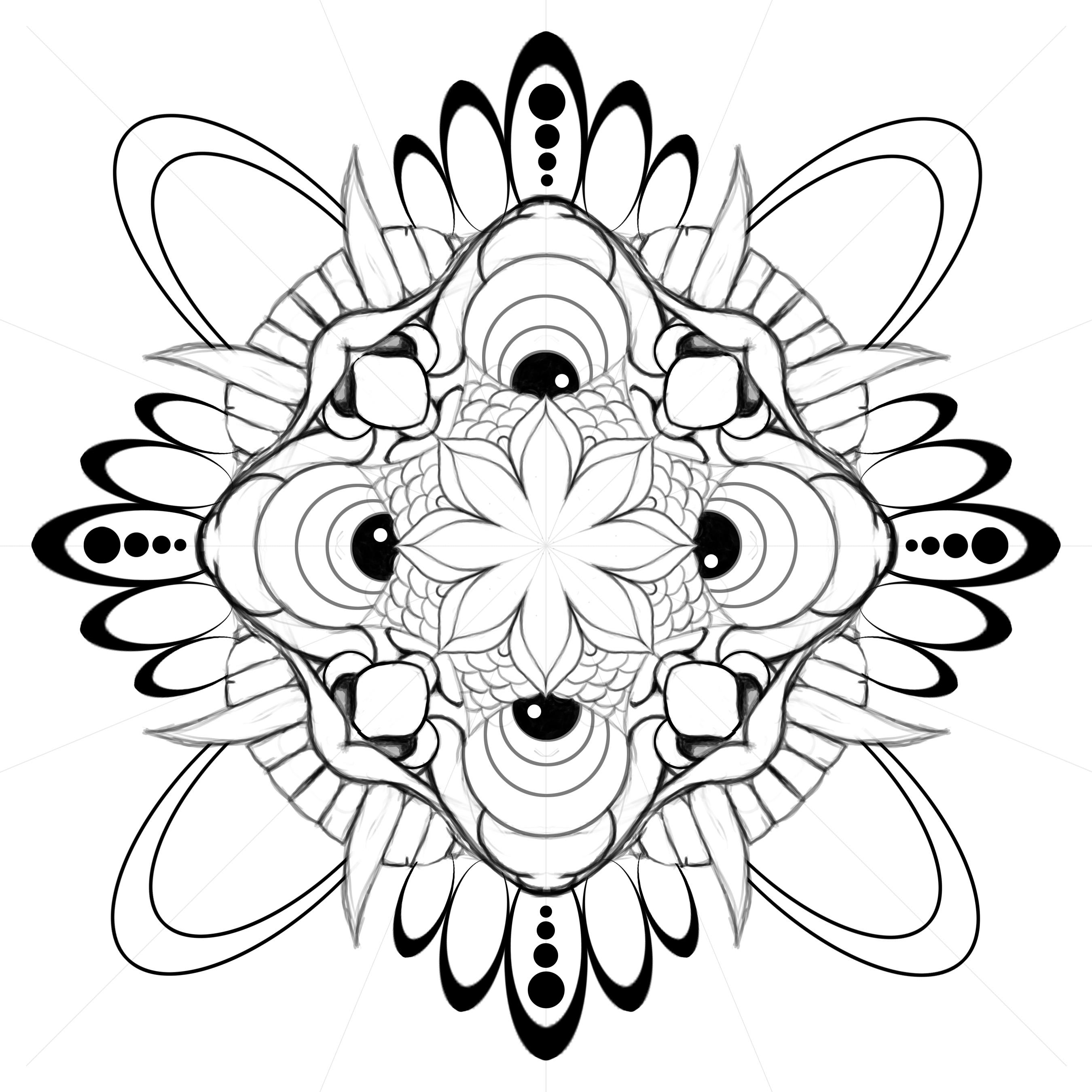 Tibetan style Mandala - image 1 - student project