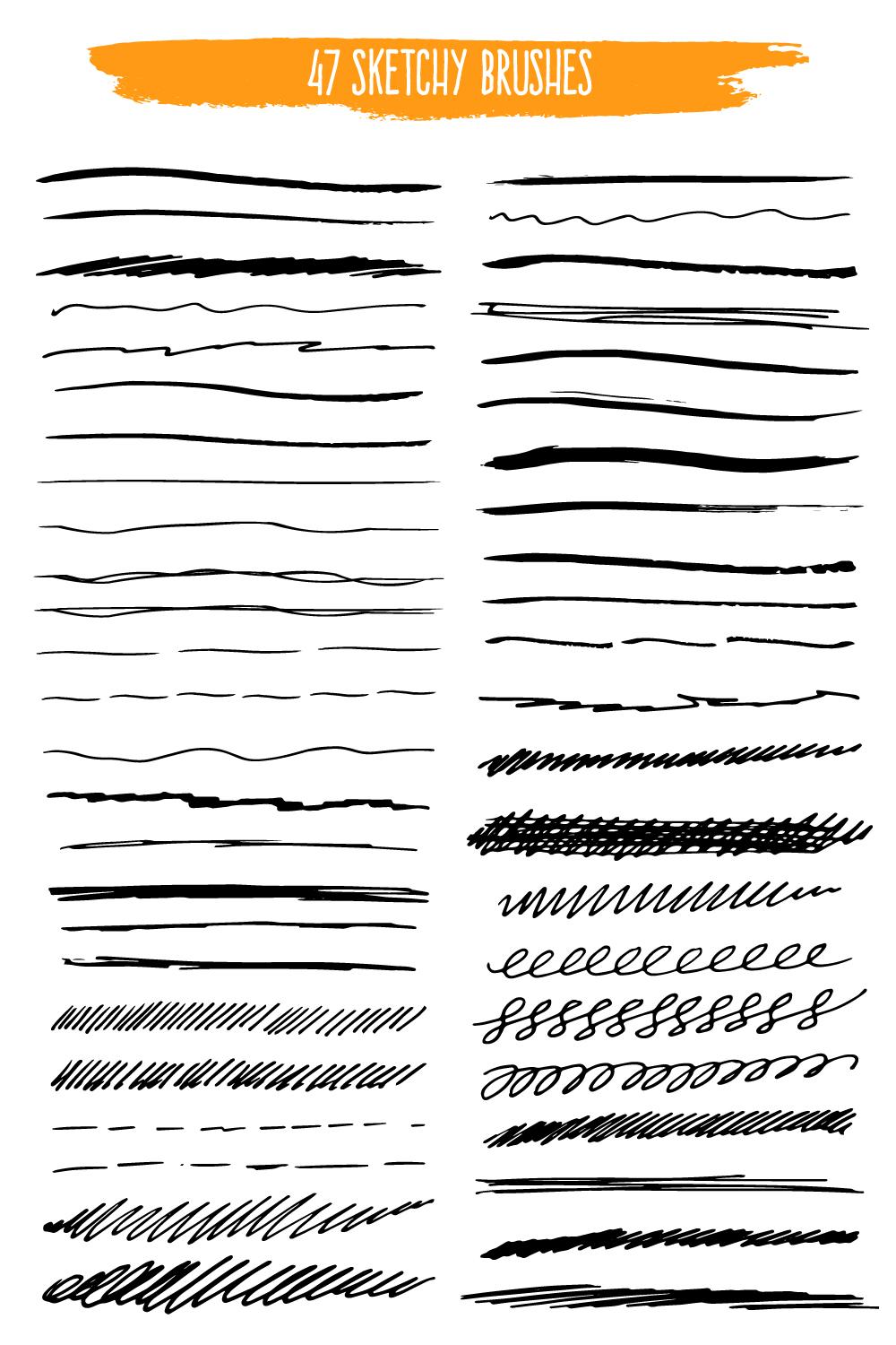 Hand drawn Vector brushes for Adobe Illustrator - image 3 - student project