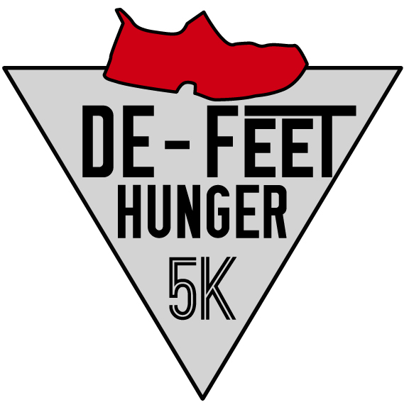 De-Feet Hunger 5k Charity Run Logo - image 5 - student project