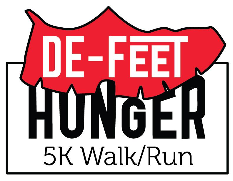 De-Feet Hunger 5k Charity Run Logo - image 4 - student project