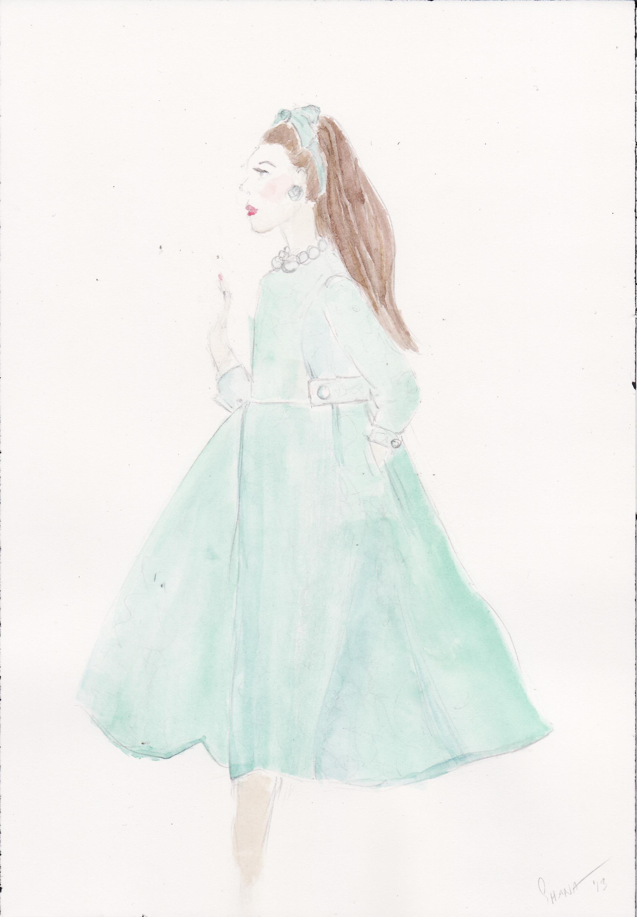WATERCOLOR: Vintage Glamour - image 1 - student project