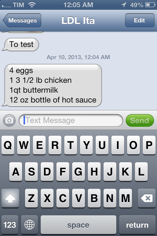 Check-in to get the Grocery List via text - image 1 - student project