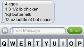 Luca Di Lizio - Check-in to get the Grocery List via text