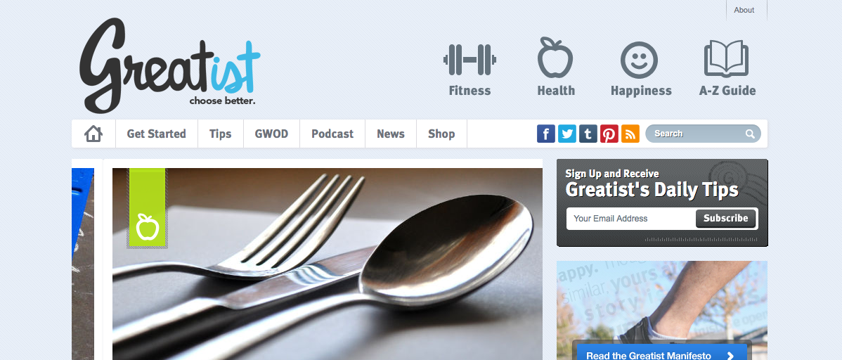 Fundamentals of Greatist.com - image 1 - student project