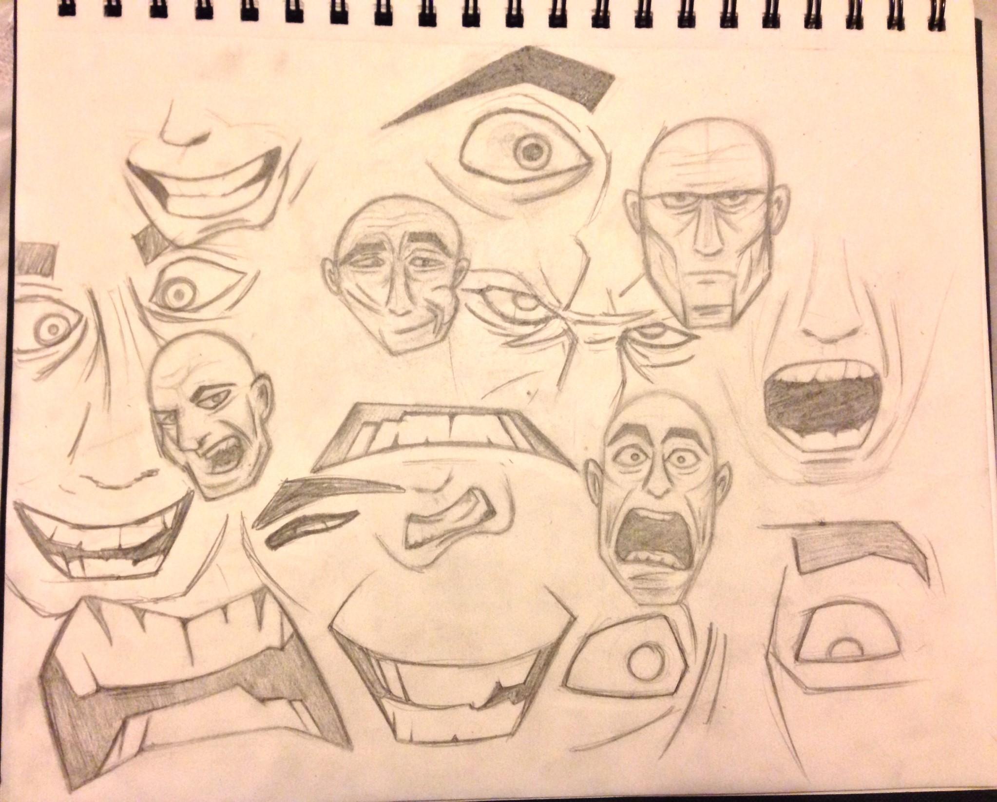 Face expression practice Skillshare Student Project