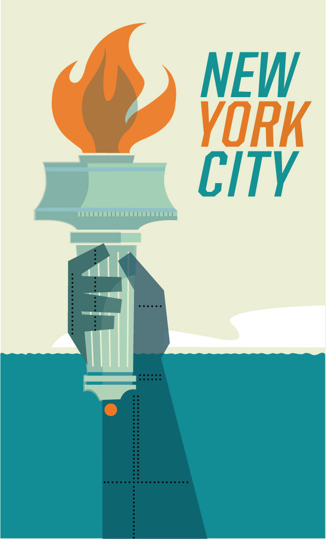 New York Poster - image 1 - student project
