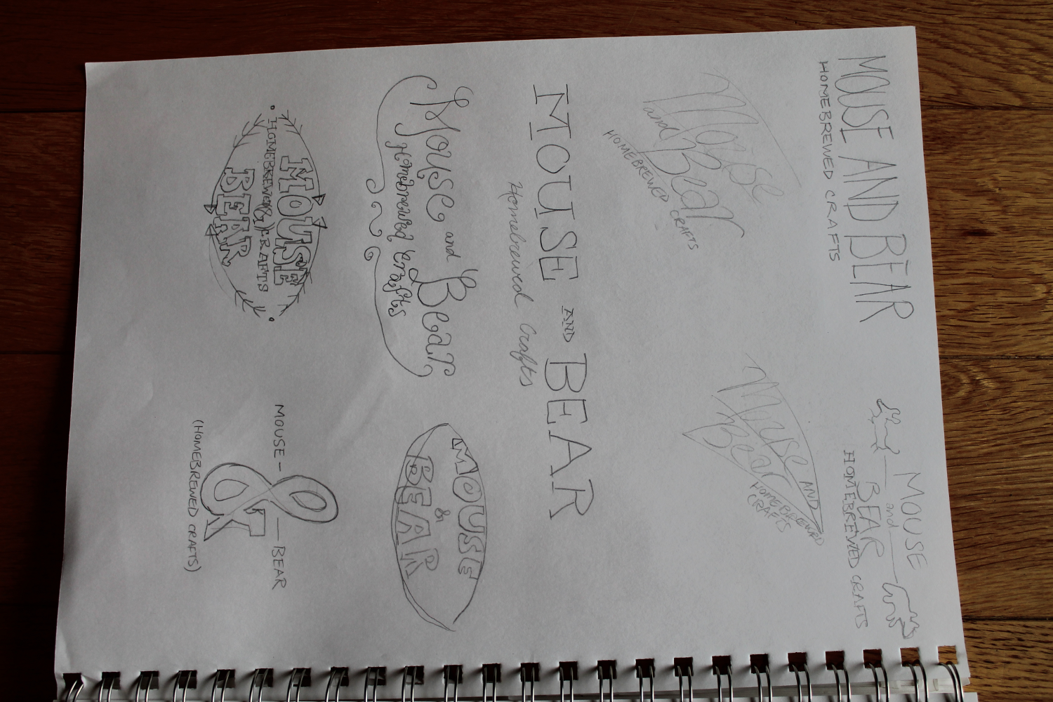 Logos for Mouse and Bear Homebrewed Crafts - image 4 - student project