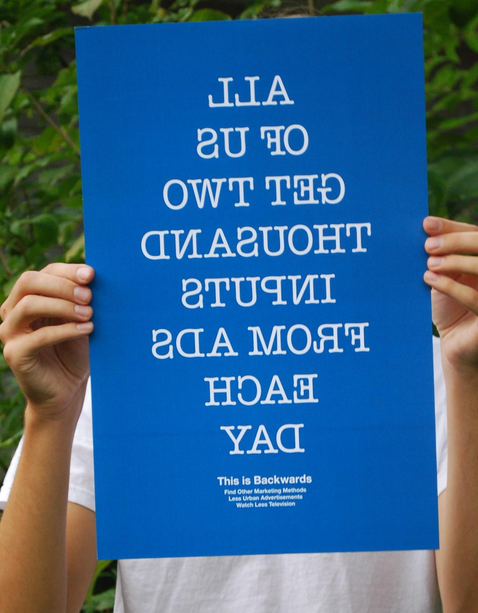 Backwards Poster Series - image 2 - student project