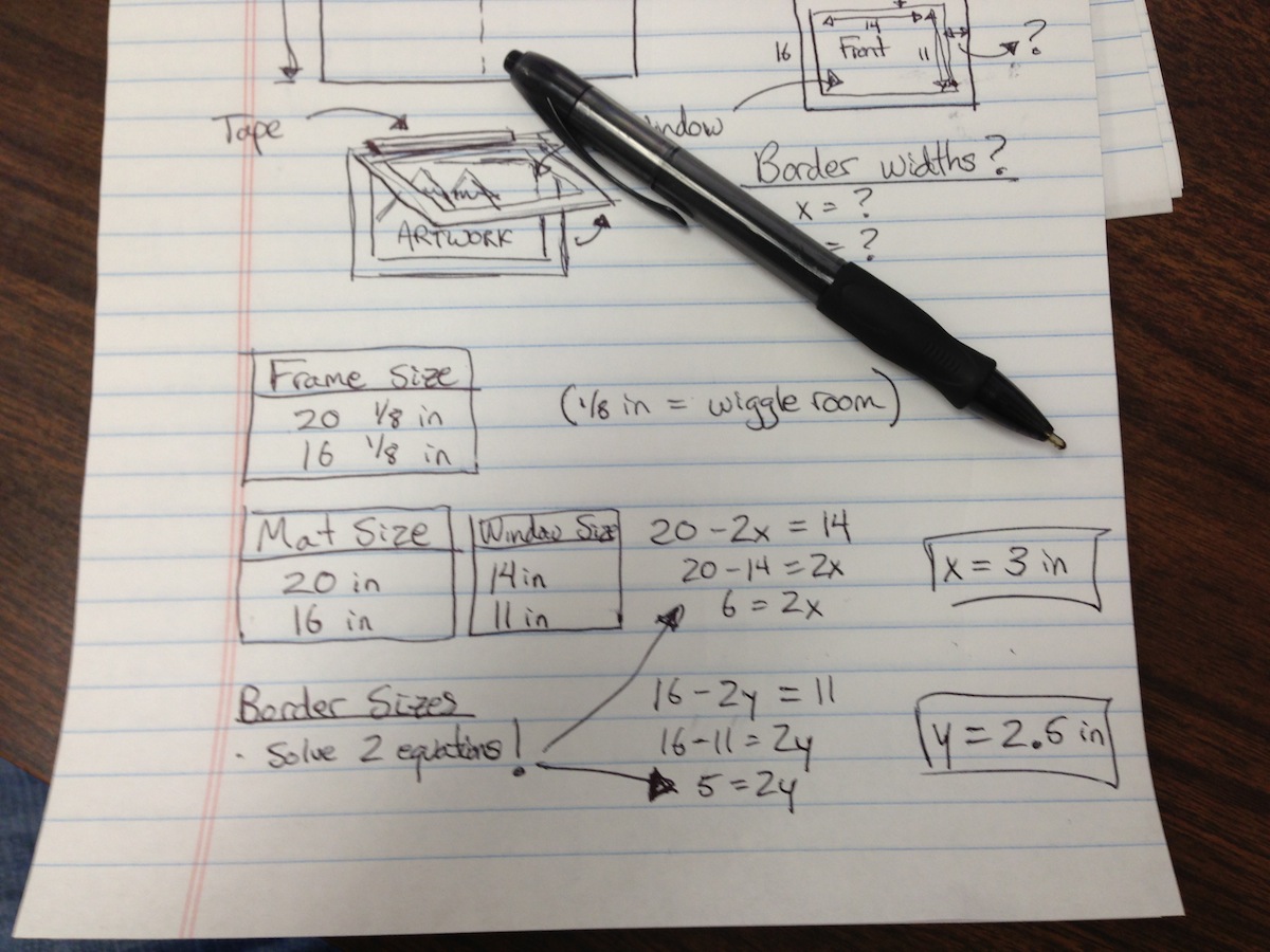 Mat Border Calculator Making Framing Easy Skillshare Student Project