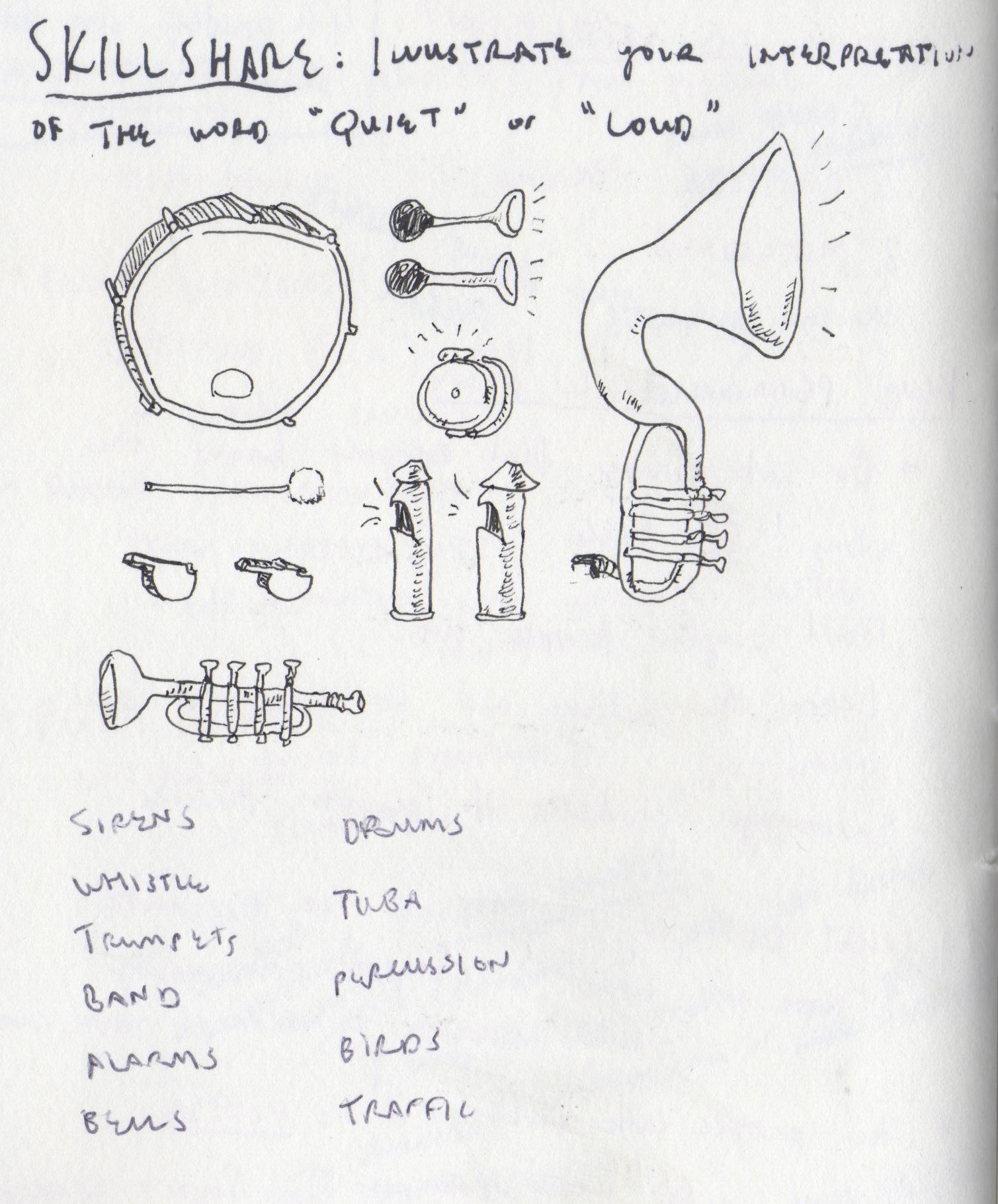  Loud Sketches updated Skillshare Student Project