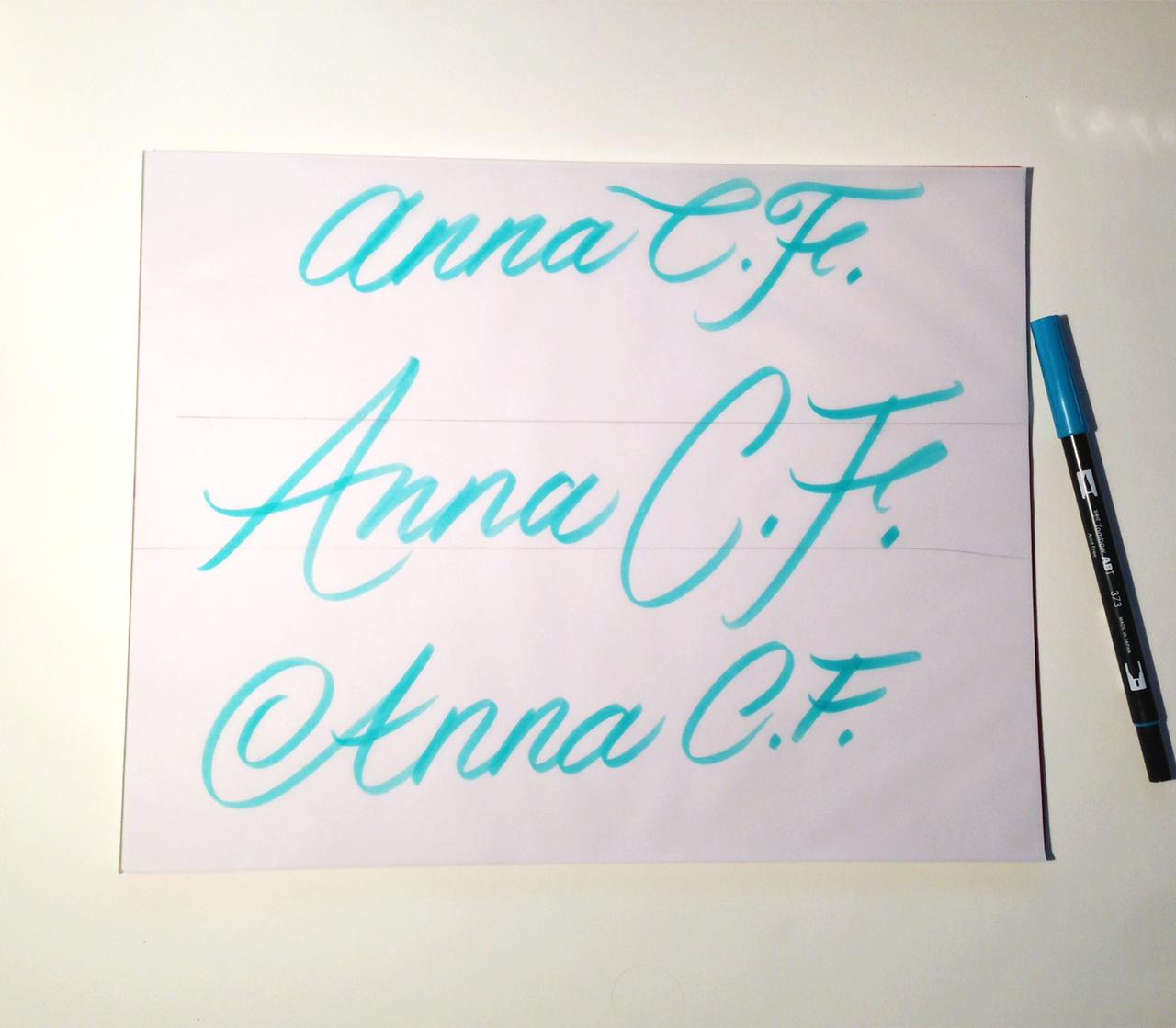 Lettering a Letter - image 12 - student project