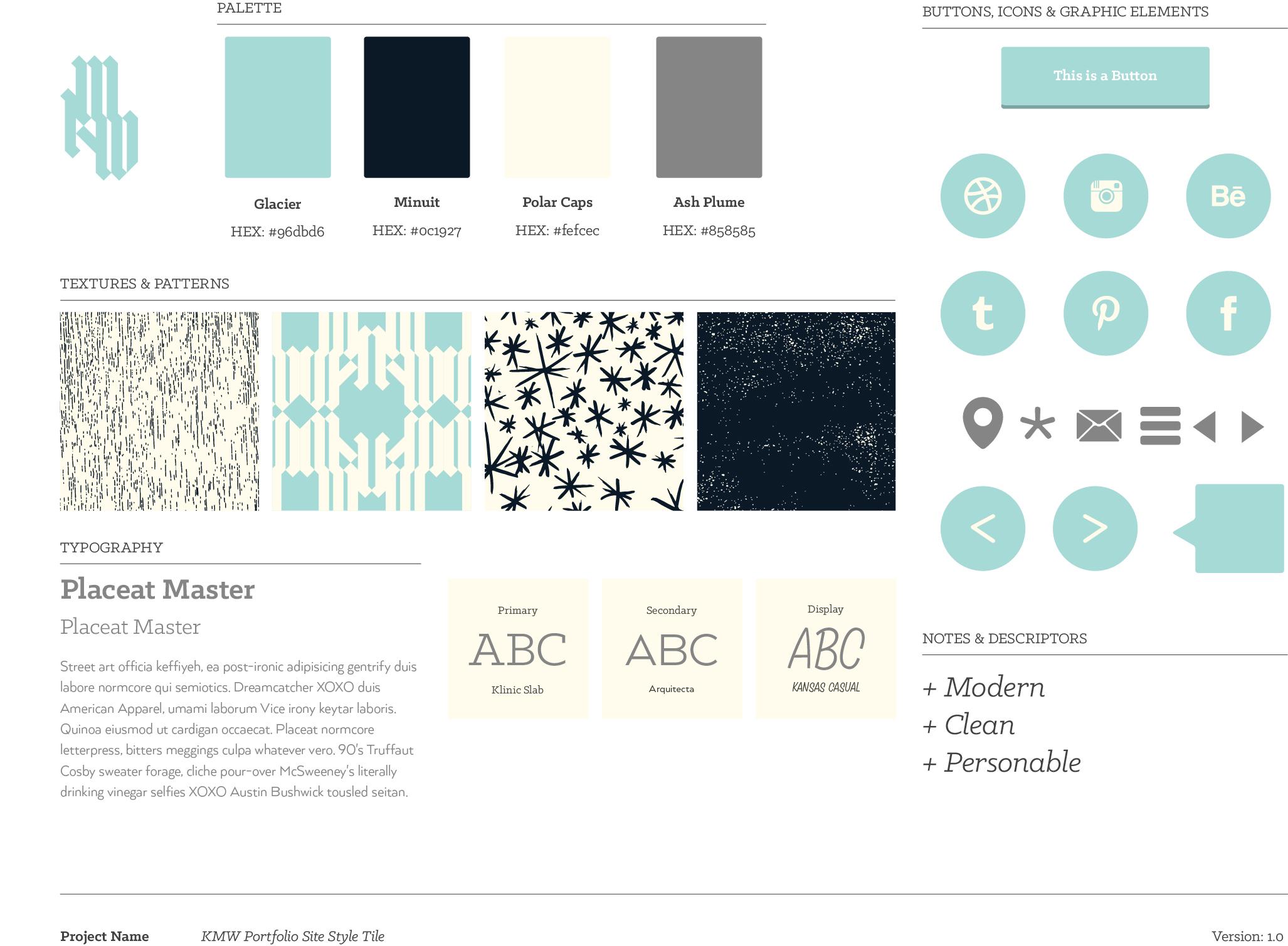 KMW Portfolio Site  - image 1 - student project