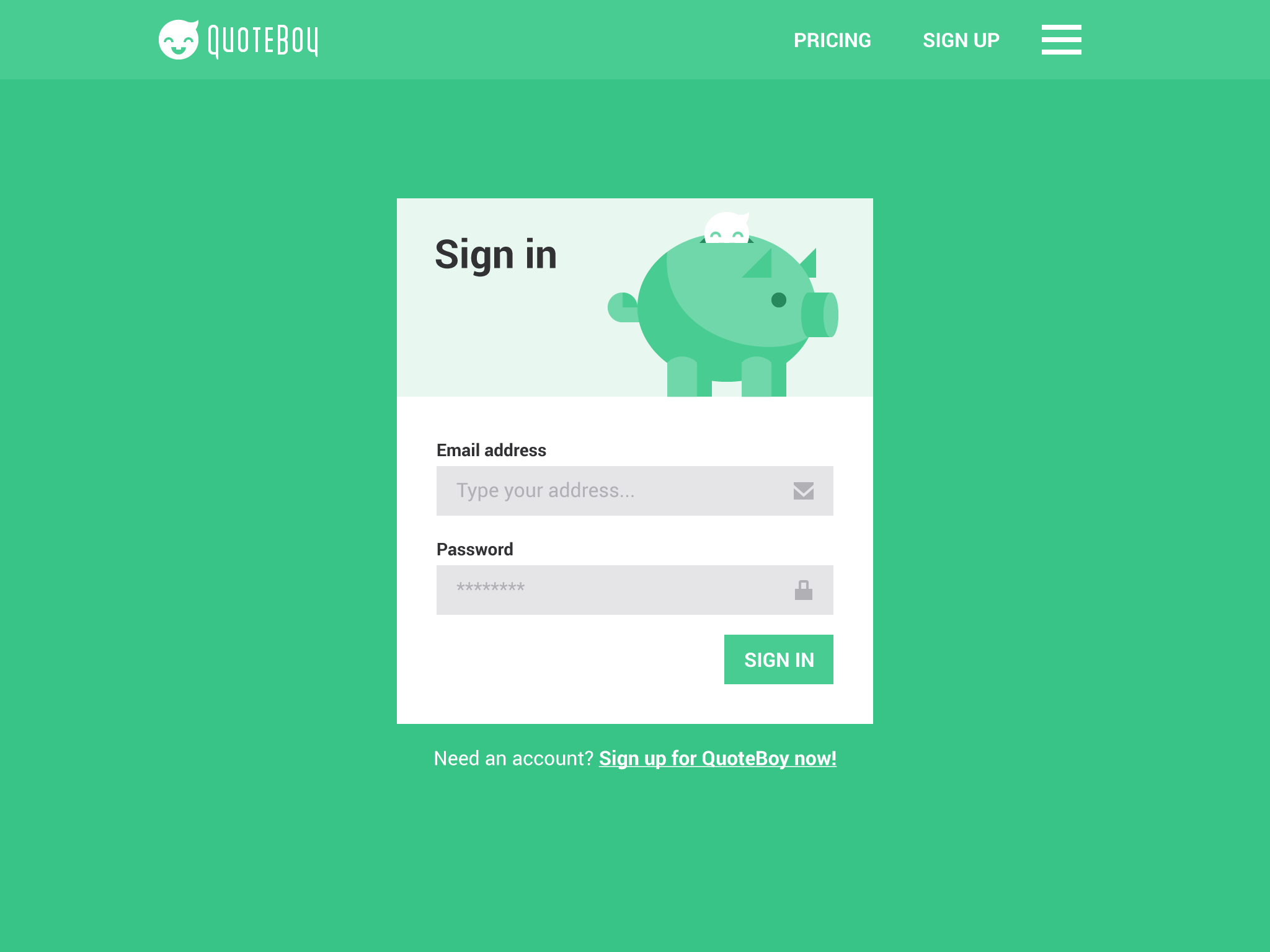 QuoteBoy Web Design Style Guide - image 3 - student project