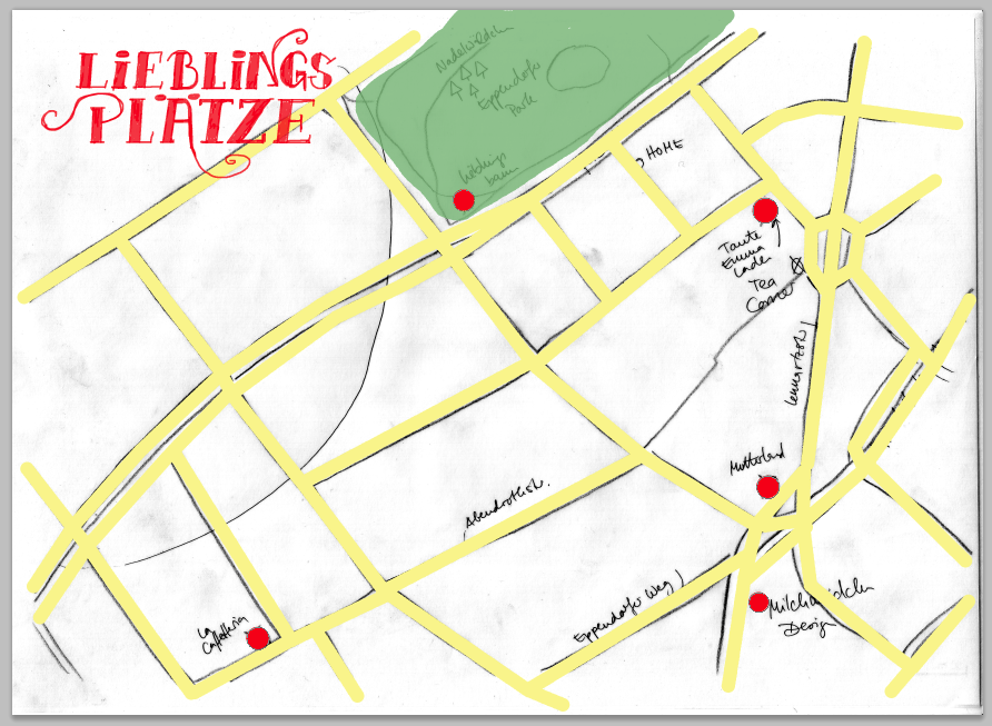 Map of my favorite places in my new hometown HAMBURG, Germany - image 2 - student project