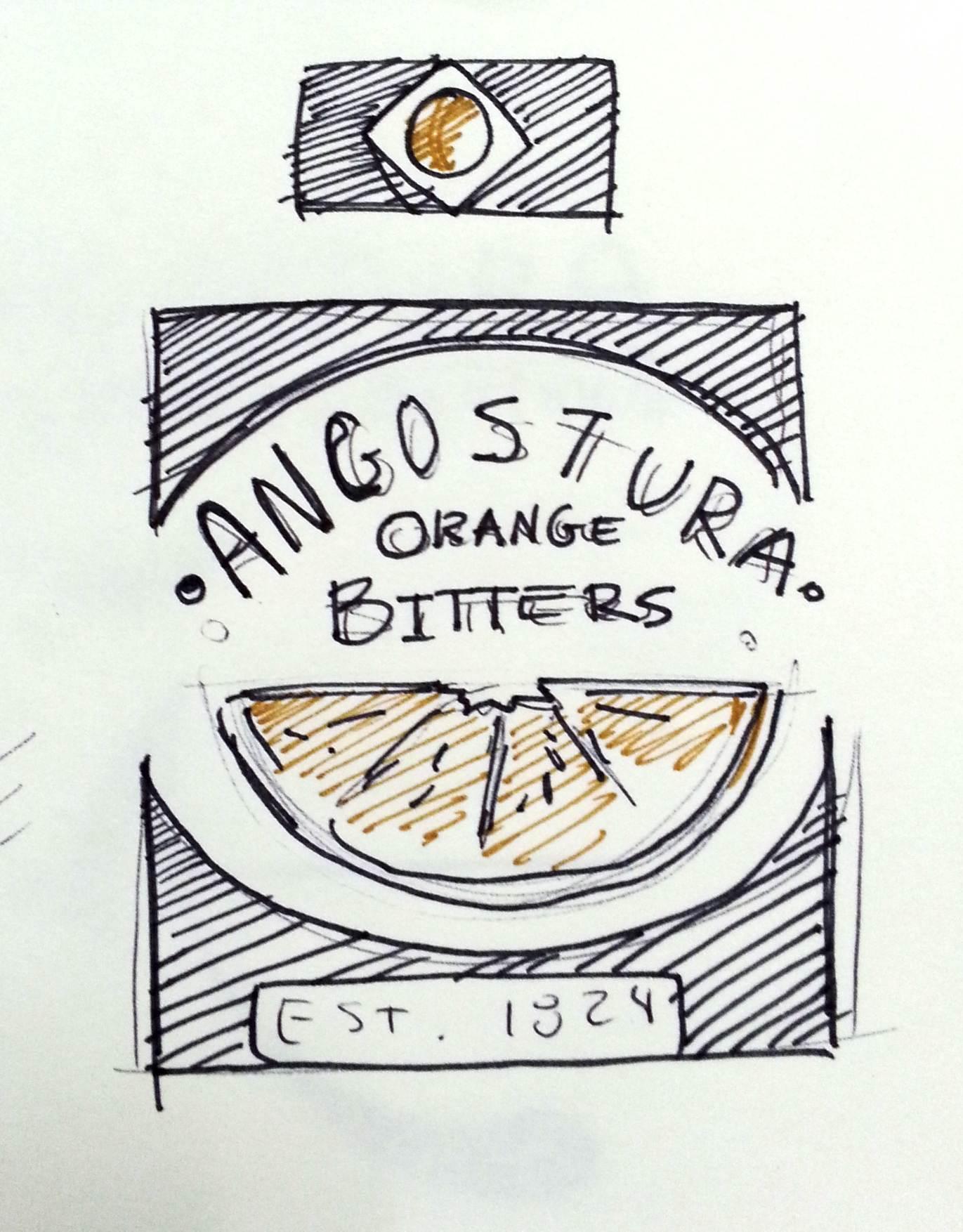 Angustora Orange Bitters Label Re-Design - image 10 - student project