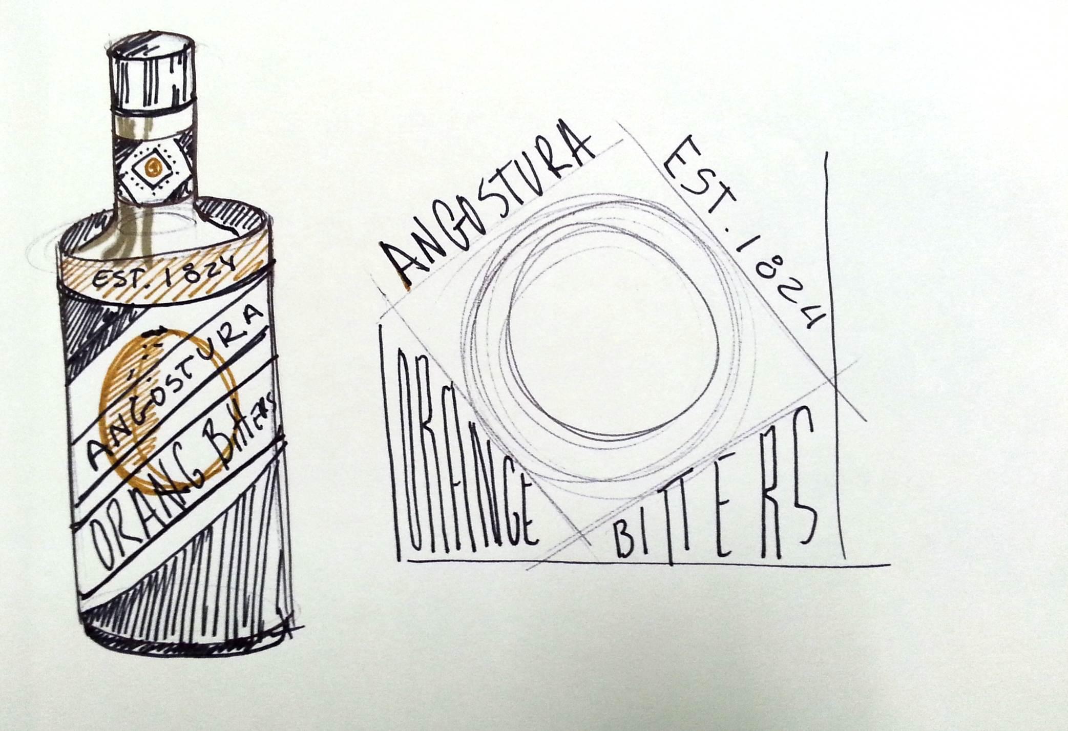 Angustora Orange Bitters Label Re-Design - image 9 - student project