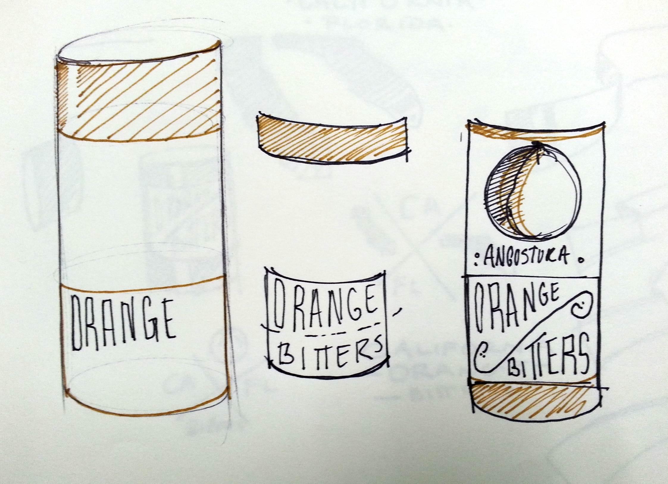 Angustora Orange Bitters Label Re-Design - image 6 - student project