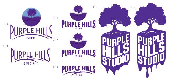 Purple Hills Studio Logo & Personal Monogram - image 3 - student project