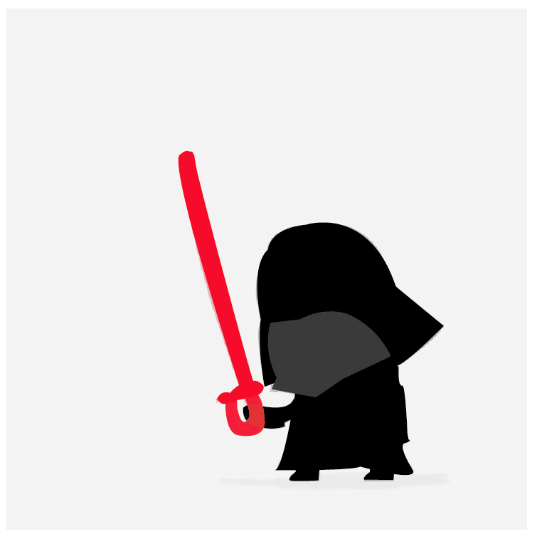 Teach me The Force*, Baby Darth. (*The Force is Illustrator, apparently.) - image 2 - student project
