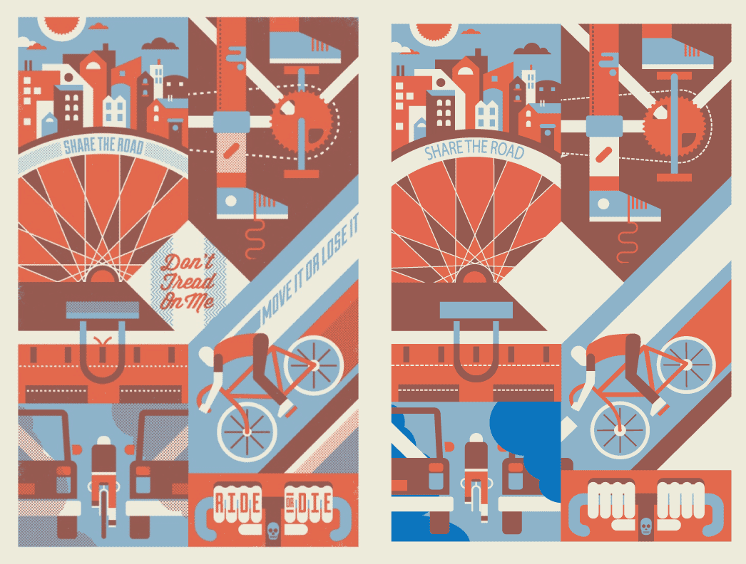 Cycling Illustrator Poster - image 2 - student project