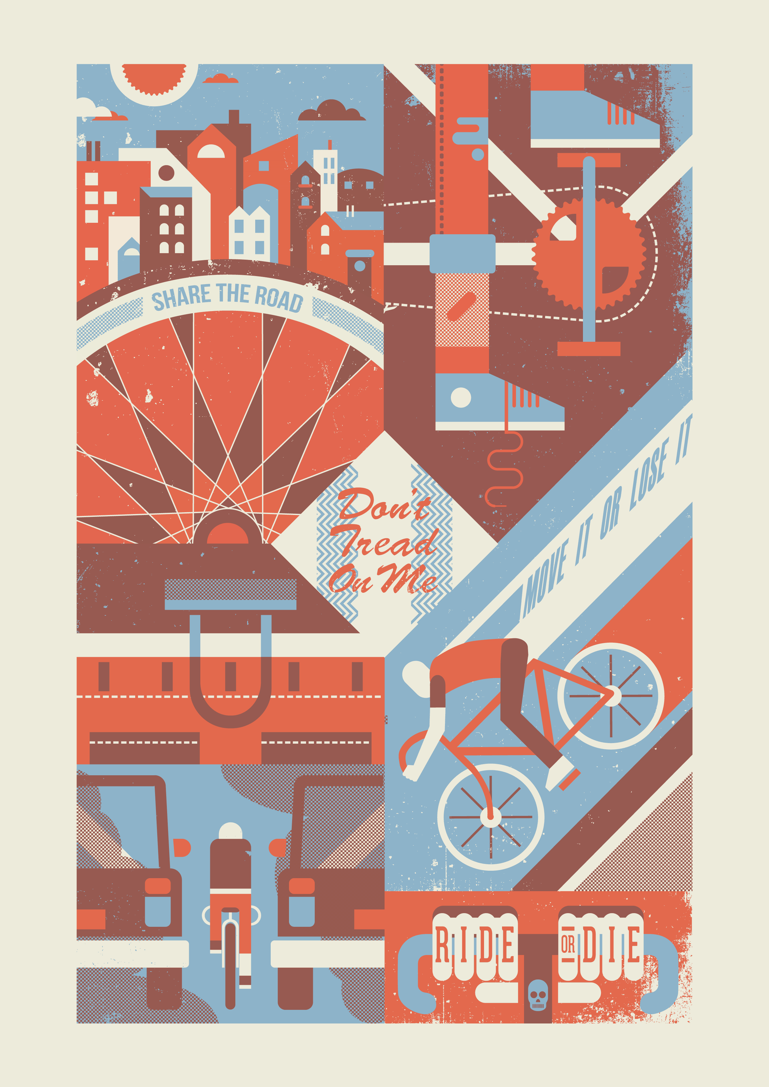Cycling Illustrator Poster - image 1 - student project