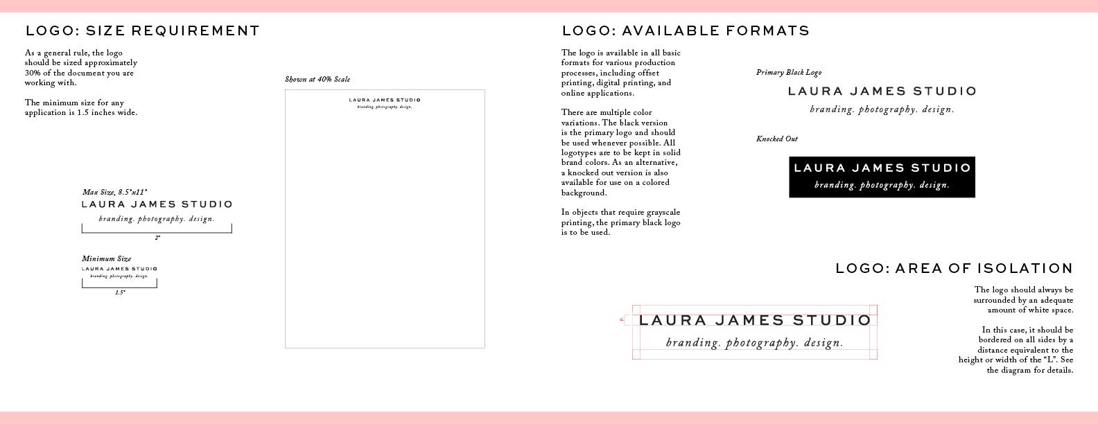 Laura James Studio Brand guide - image 6 - student project