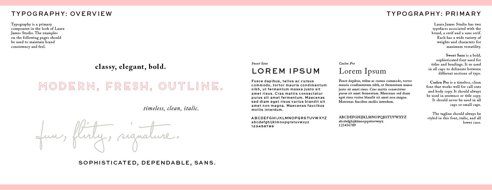 Laura James Studio Brand guide - image 9 - student project