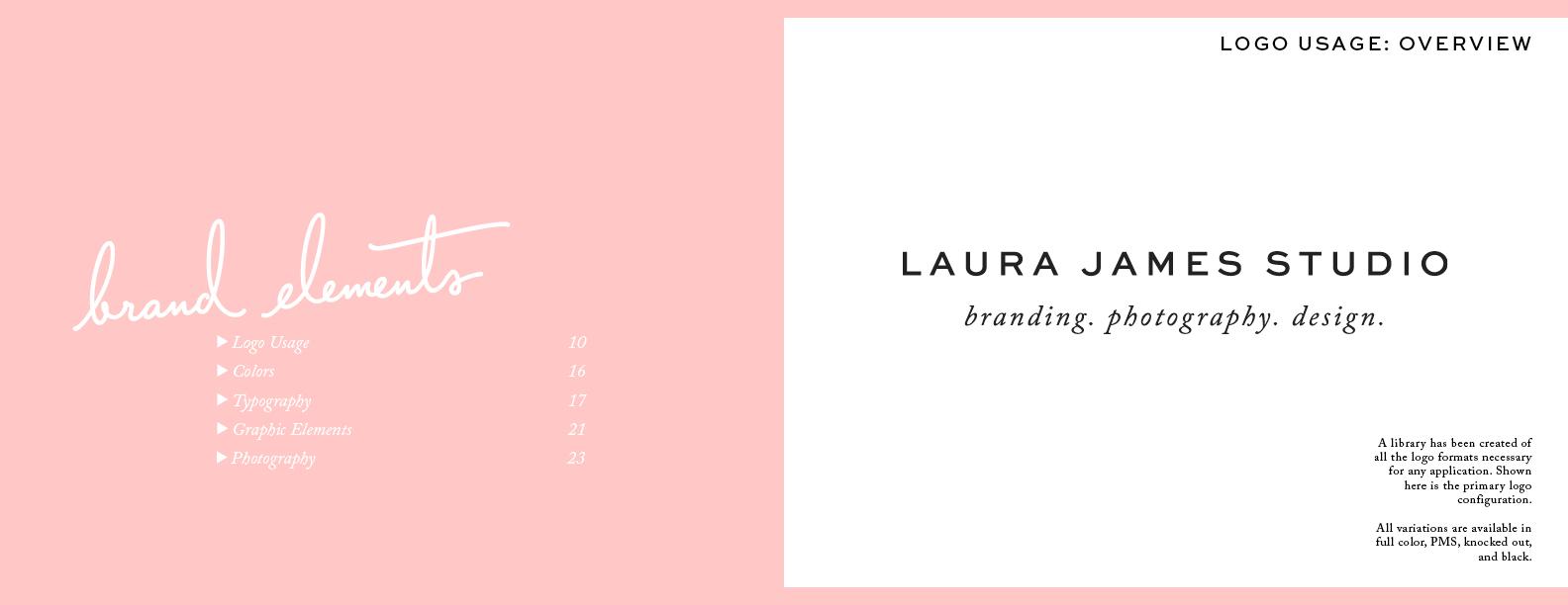 Laura James Studio Brand guide - image 5 - student project