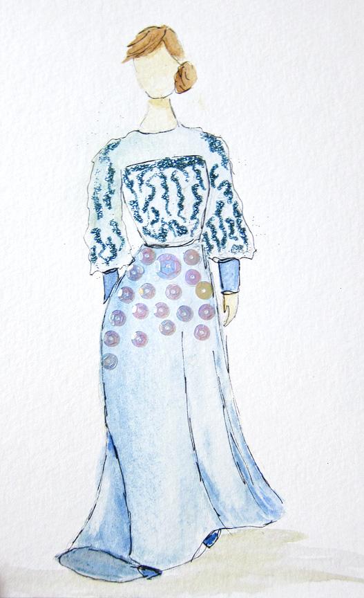EMBELLISHED WATERCOLORS -- updated -- romanticism turned modern - image 2 - student project
