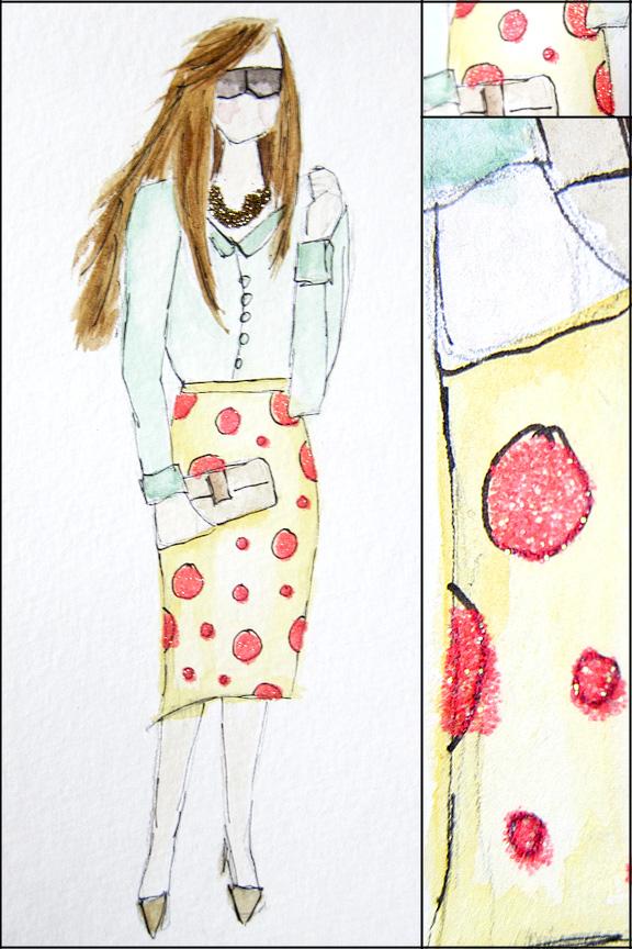 EMBELLISHED WATERCOLORS -- updated -- romanticism turned modern - image 4 - student project