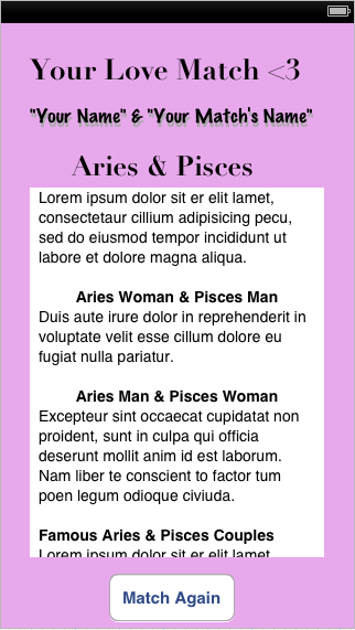 Pisces Man Match