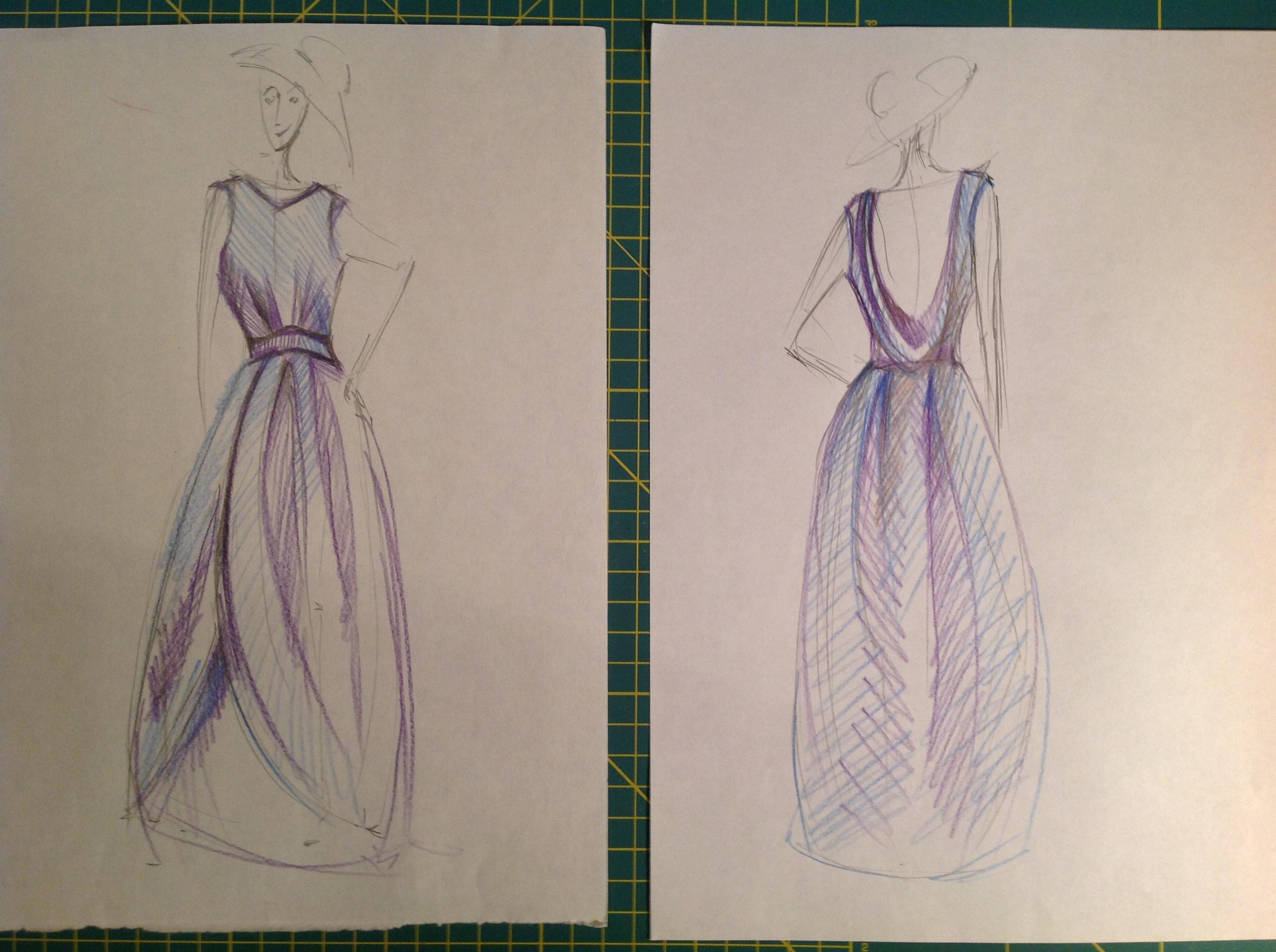My first draped dress  - image 3 - student project