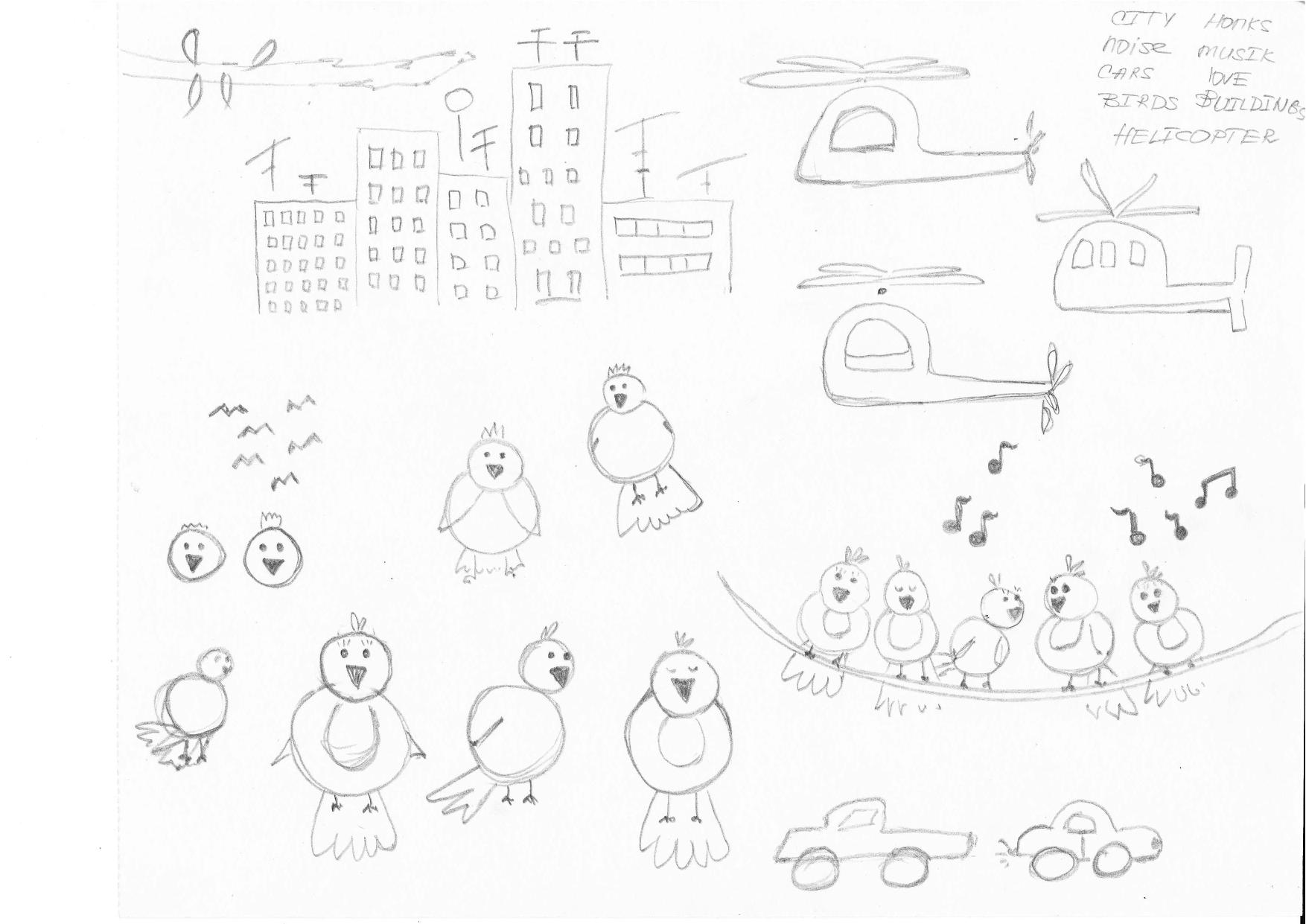 'Noisy birds' sketch - image 1 - student project