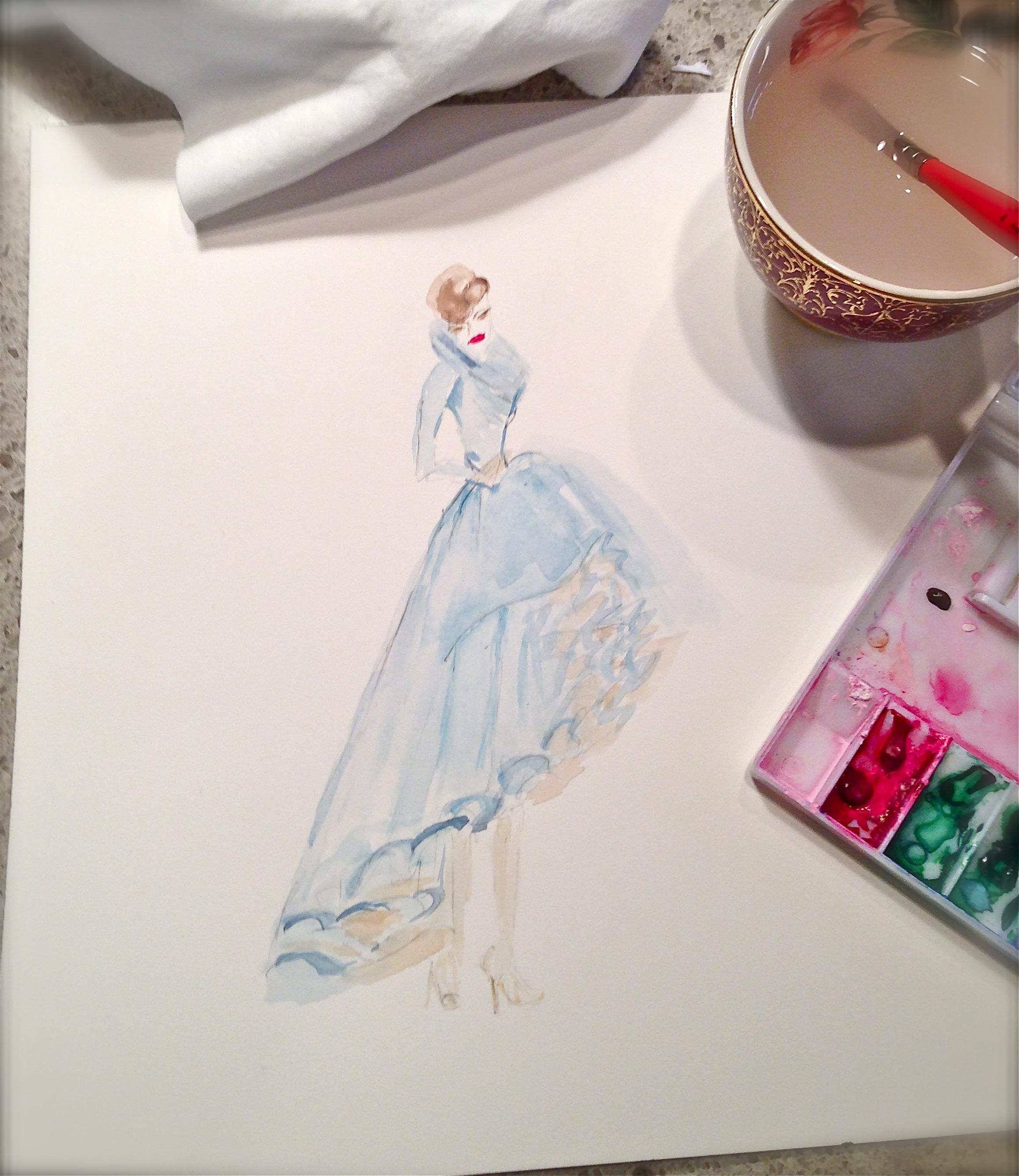 UPDATED WATERCOLOR - Inspiration Antoinette - image 6 - student project