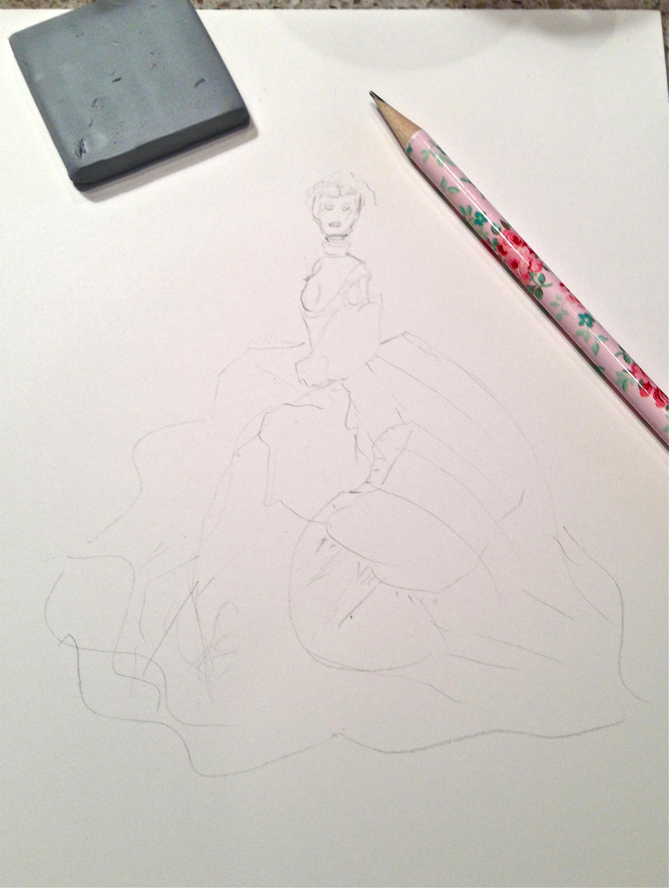 UPDATED WATERCOLOR - Inspiration Antoinette - image 3 - student project