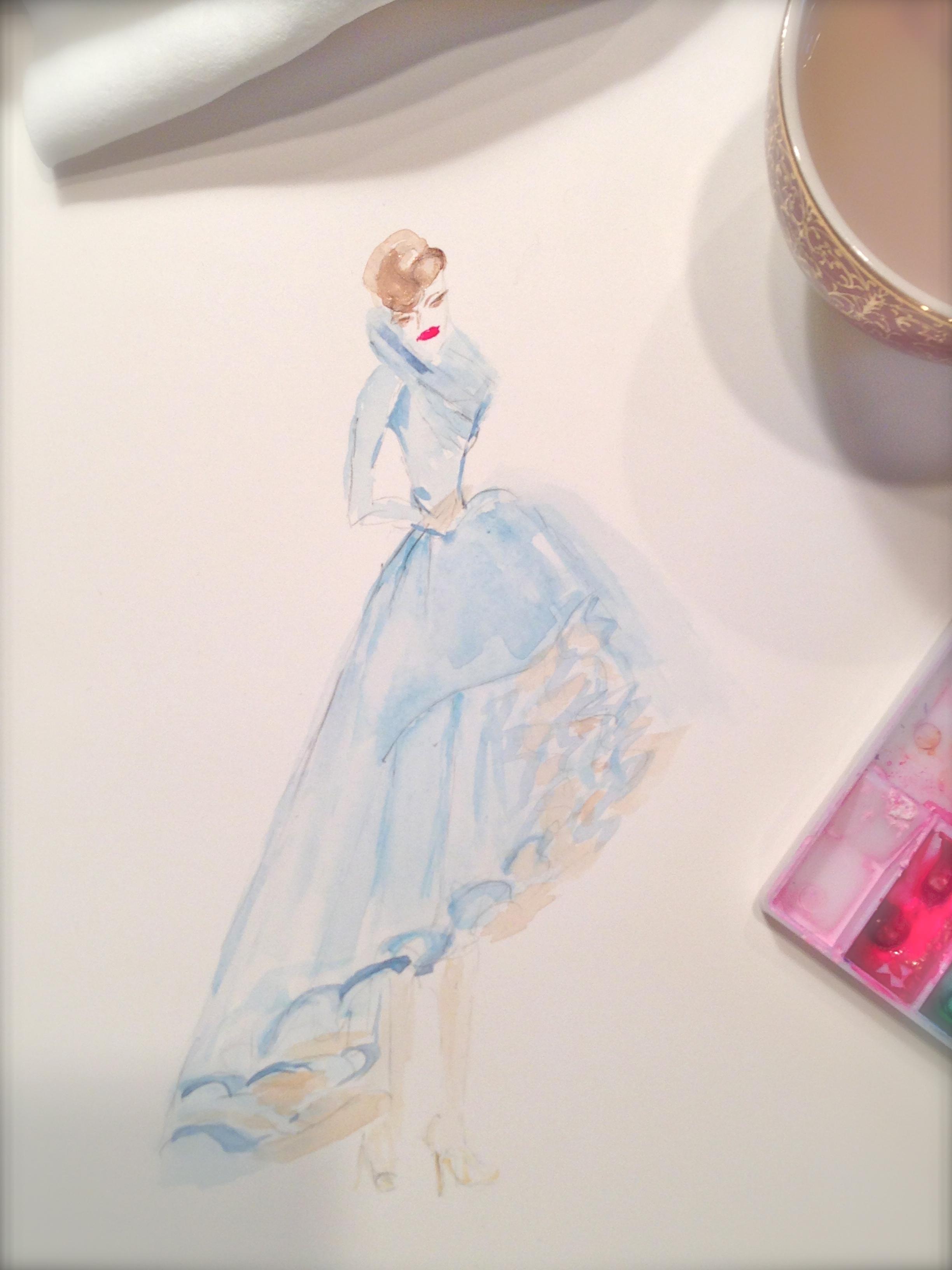 UPDATED WATERCOLOR - Inspiration Antoinette - image 7 - student project