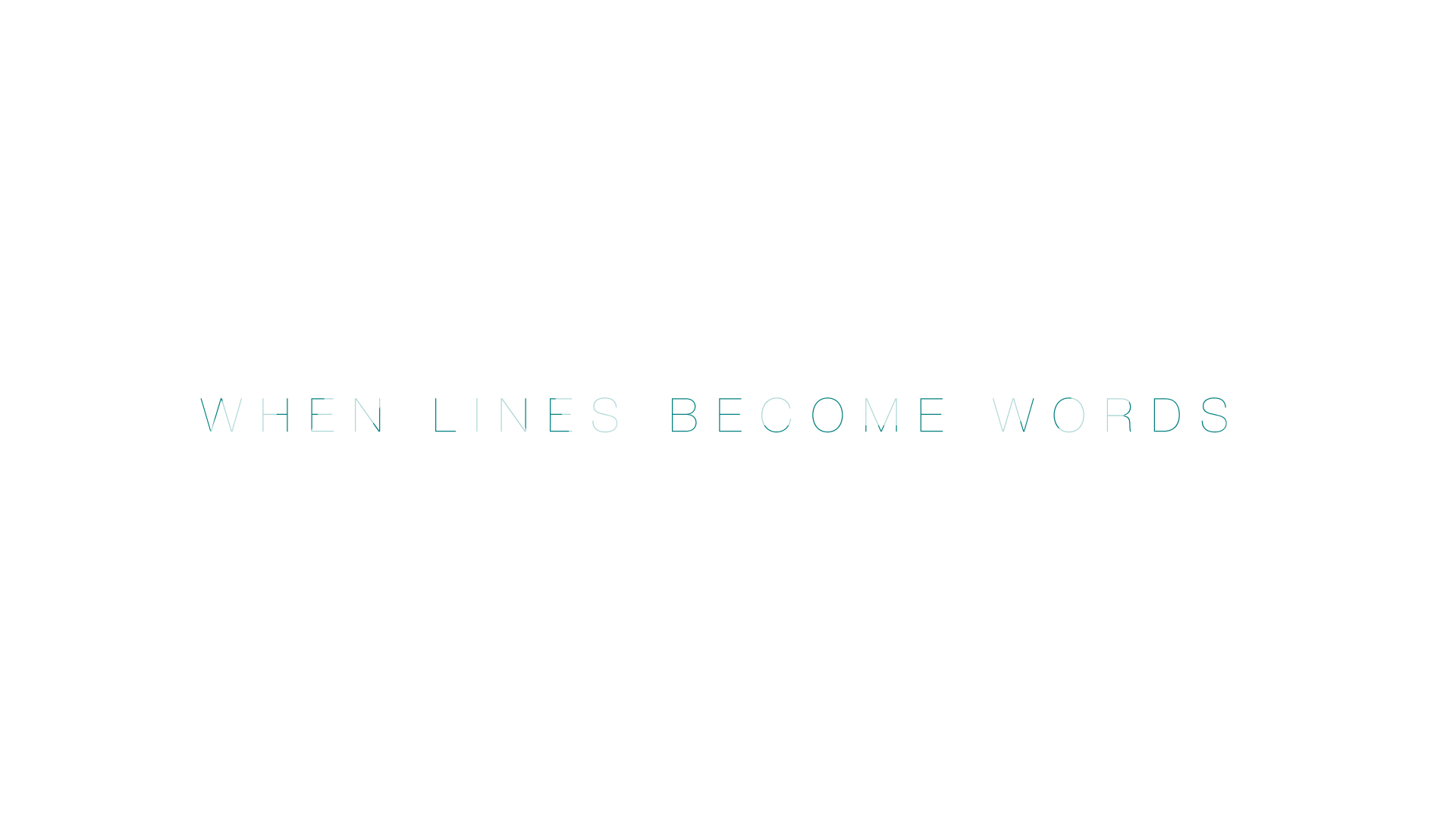 When Words Become Lines - image 1 - student project