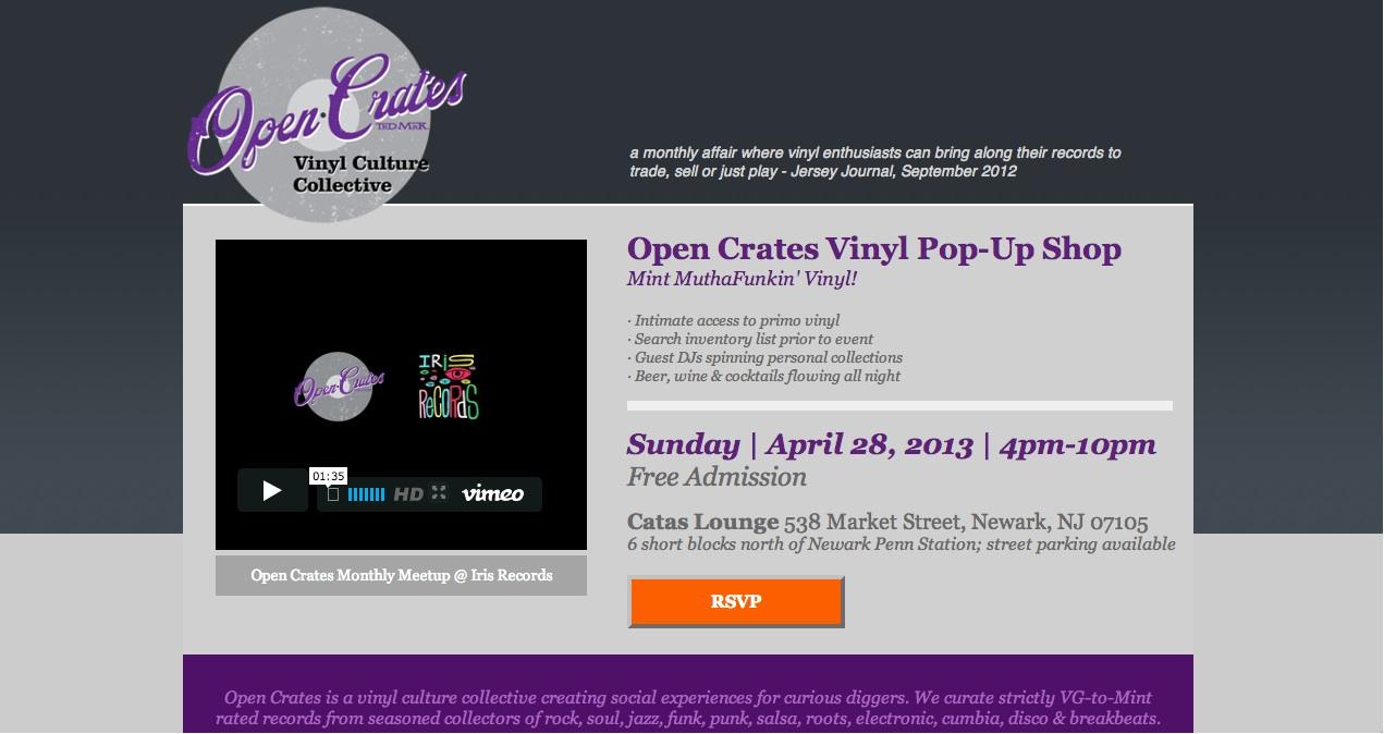 Open Crates Vinyl Pop-Up Shop - image 1 - student project